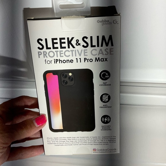 Gabba Goods iPhone 11 Pro Max Sleek & Slim Protective Case Black New In Box - Picture 6 of 8